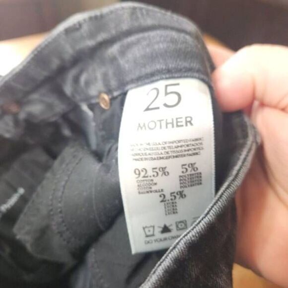 MOTHER The Black Sheep and the Princess The Looker Inside Zip Ankle Jeans sz 25 - Picture 5 of 6